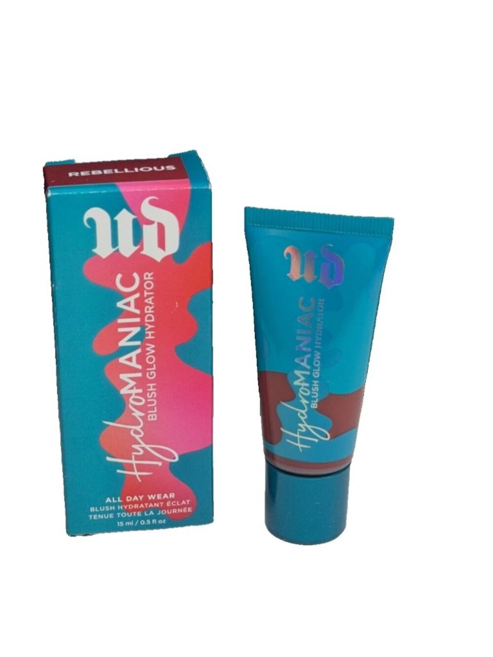 Urban Decay Hydromaniac Blush Glow Hydrator Liquid Blush – Rebellious 0.5 oz New